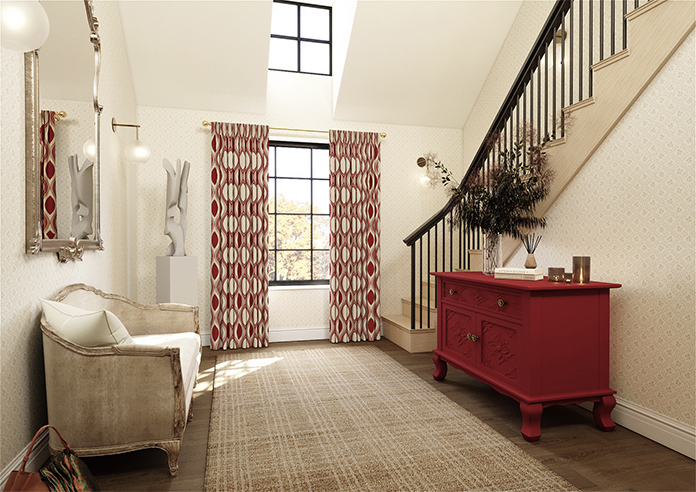 Kasian, Red - Made to Measure Curtains - Image 7